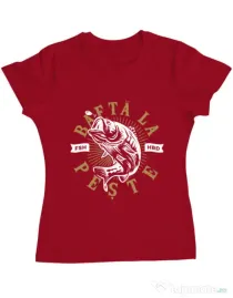 Tricou ADLER dama Bafta la peste Rosu
