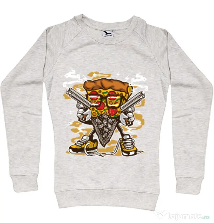 Bluza ADLER dama Pizza Gangster Migdala melanj