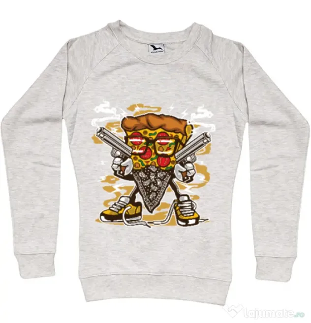 Bluza ADLER dama Pizza Gangster Migdala melanj