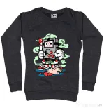 Bluza ADLER dama Gamers Killer Negru melanj