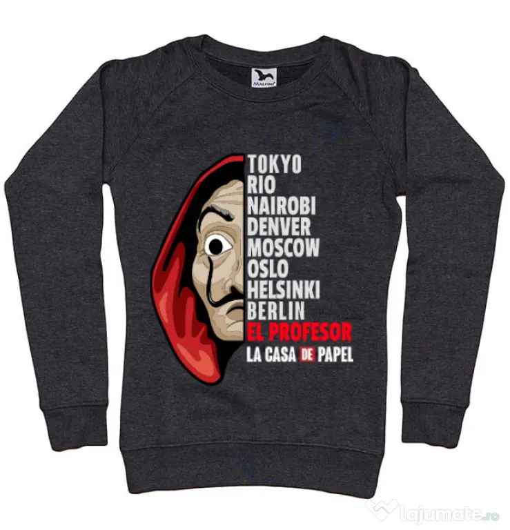 Bluza ADLER dama The team Negru melanj