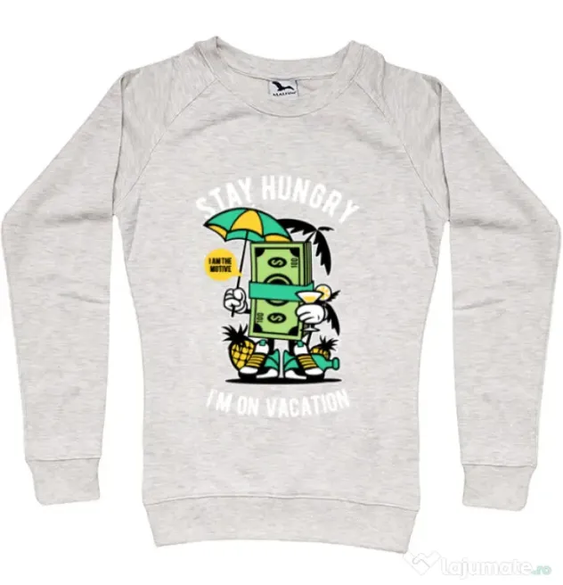 Bluza ADLER dama Stay Hungry Migdala melanj
