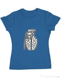 Tricou ADLER dama Grenade Brain Albastru azuriu