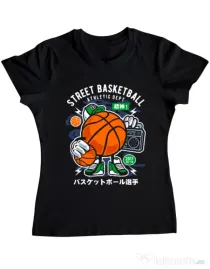 Tricou ADLER dama Street Basketball Negru