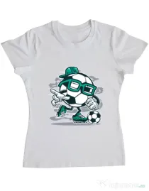 Tricou ADLER dama Street Soccer Alb