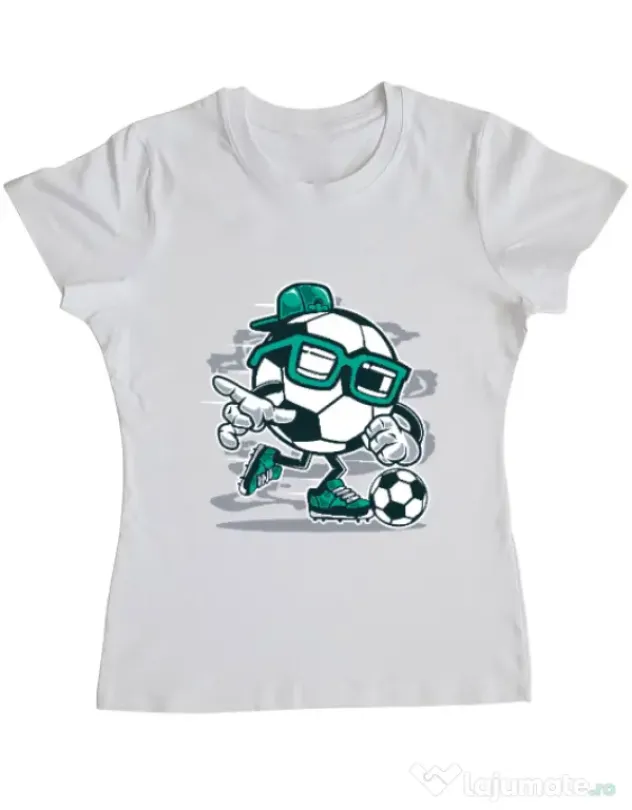 Tricou ADLER dama Street Soccer Alb