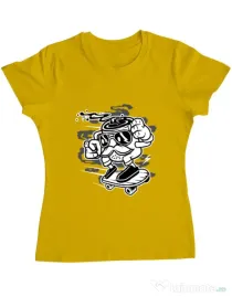Tricou ADLER dama Mr Coffee Galben