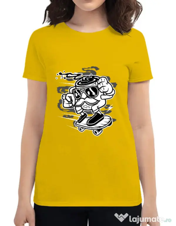 Tricou ADLER dama Mr Coffee Galben