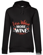 Hoodie dama cu gluga More wine Negru