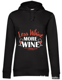 Hoodie dama cu gluga More wine Negru