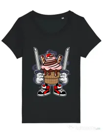 Tricou STANLEY STELLA dama Ice Cream Ninja Negru