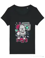 Tricou STANLEY STELLA dama Street Bomber Negru