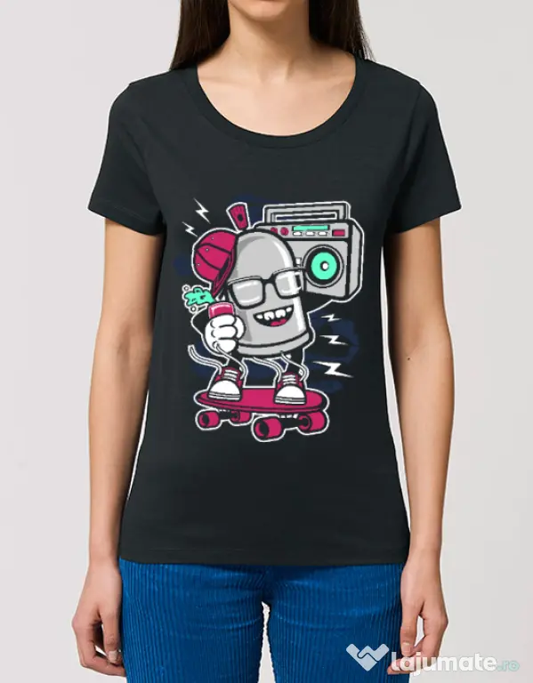 Tricou STANLEY STELLA dama Street Bomber Negru