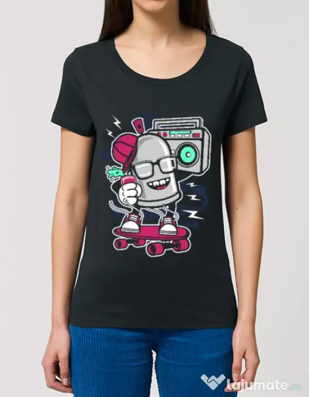 Tricou STANLEY STELLA dama Street Bomber Negru