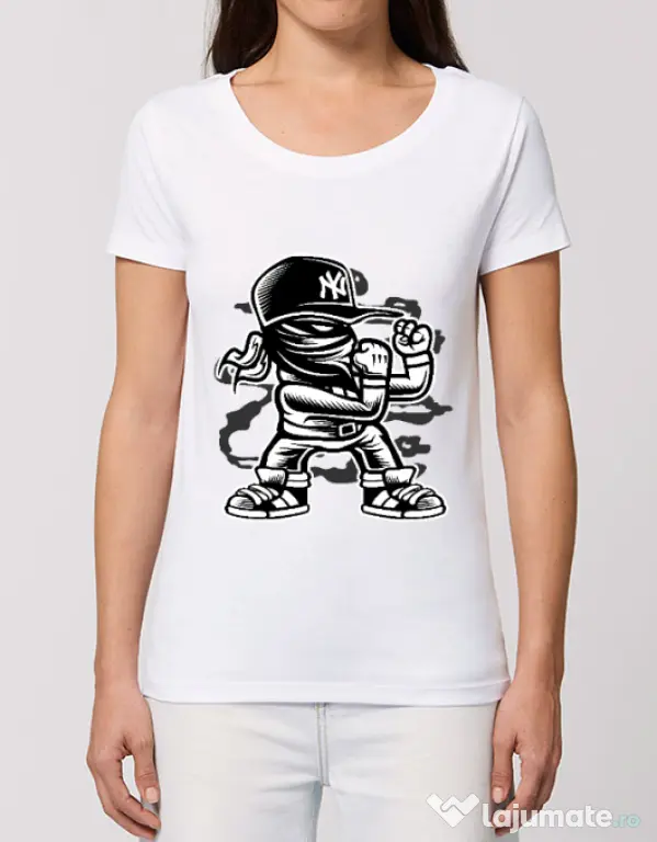 Tricou STANLEY STELLA dama Fighter Alb