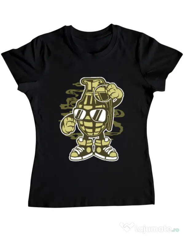 Tricou ADLER dama Grenade Negru