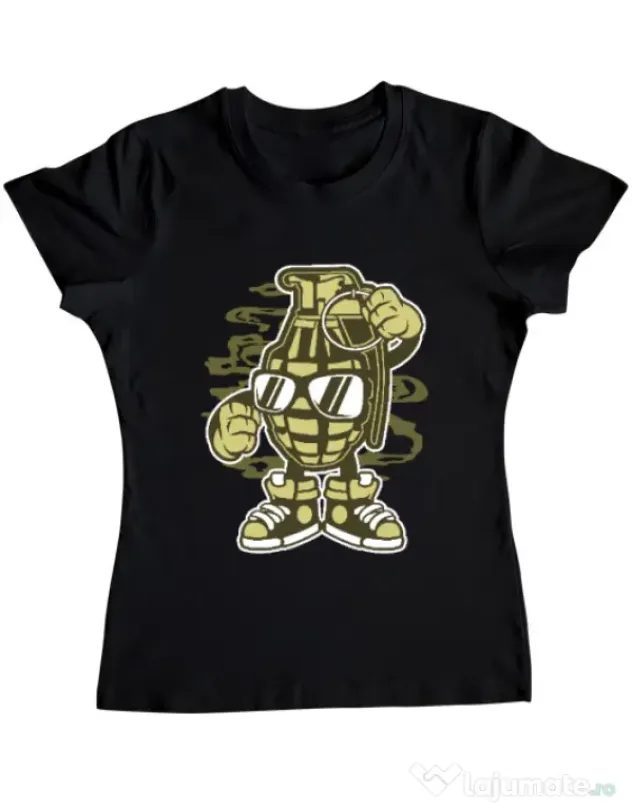 Tricou ADLER dama Grenade Negru