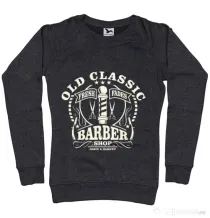 Bluza ADLER dama Old Classic Barber Negru melanj