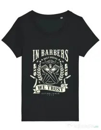 Tricou STANLEY STELLA dama In Barbers We Trust Negru