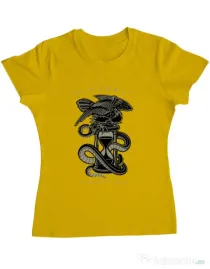 Tricou ADLER dama Hourglass Galben