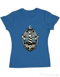 Tricou ADLER dama Lighthouse Albastru azuriu