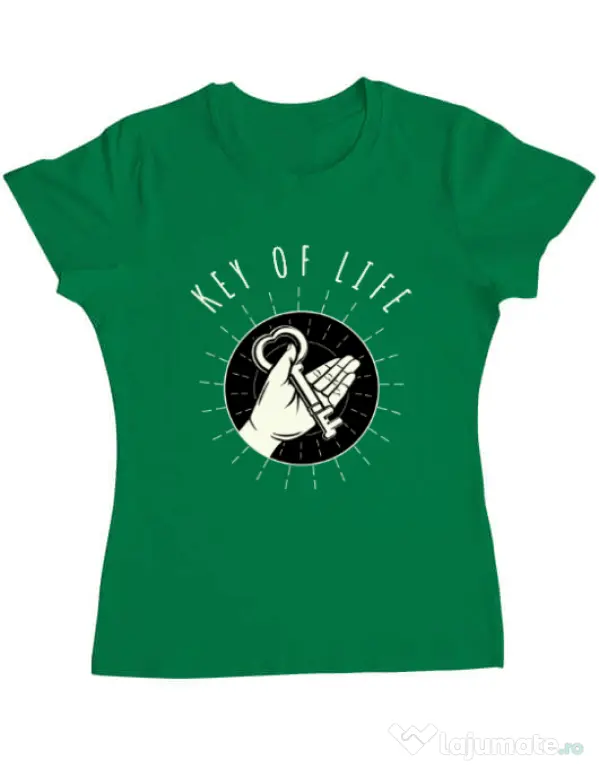 Tricou ADLER dama Key Of Life Verde mediu