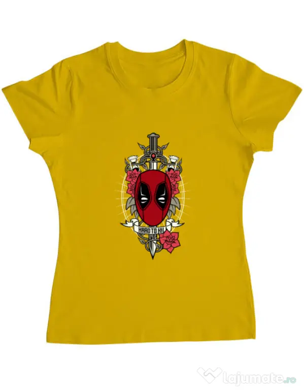 Tricou ADLER dama Hard To Kill Galben
