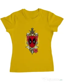 Tricou ADLER dama Hard To Kill Galben