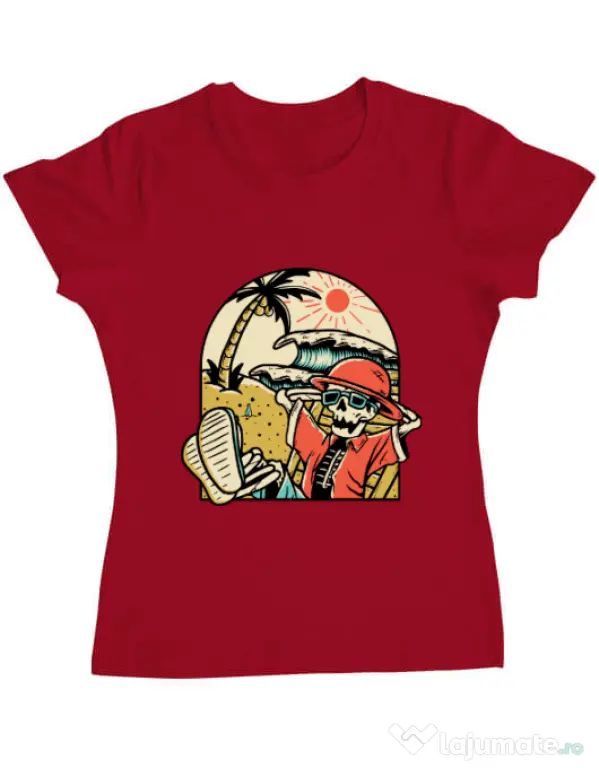 Tricou ADLER dama Have a Break Rosu