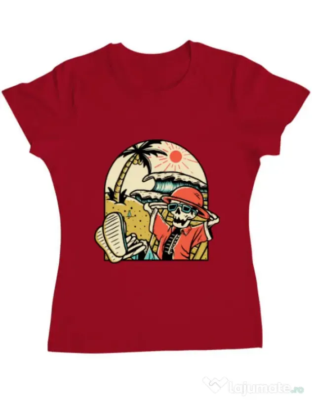 Tricou ADLER dama Have a Break Rosu