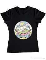 Tricou ADLER dama Asteroid Day Negru
