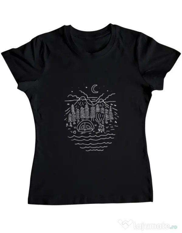 Tricou ADLER dama The Great Outdoors Negru