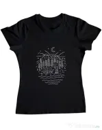 Tricou ADLER dama The Great Outdoors Negru