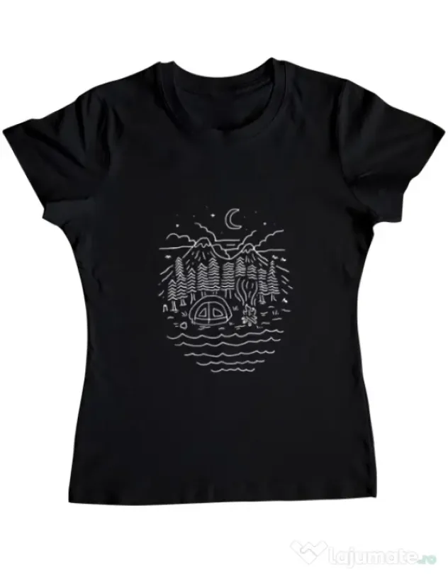Tricou ADLER dama The Great Outdoors Negru