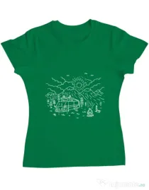 Tricou ADLER dama Wander Verde mediu