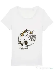 Tricou STANLEY STELLA dama Skull Island Alb