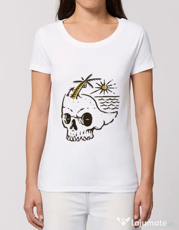 Tricou STANLEY STELLA dama Skull Island Alb