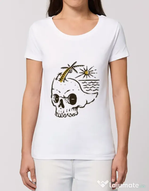 Tricou STANLEY STELLA dama Skull Island Alb