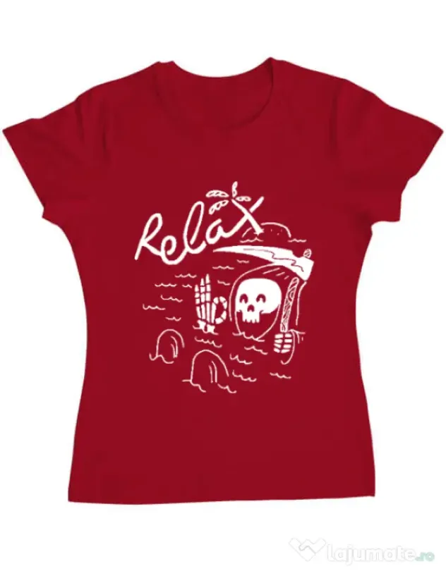 Tricou ADLER dama Relax Rosu