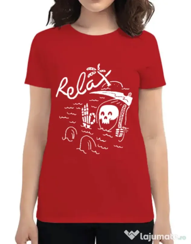 Tricou ADLER dama Relax Rosu