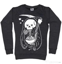 Bluza ADLER dama Ramen Reaper Negru melanj