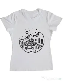 Tricou ADLER dama Go Outdoor Alb