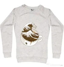 Bluza ADLER dama The Great Wave off Coffee Migdala melanj