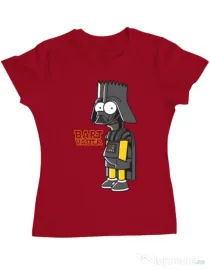 Tricou ADLER dama Bart Vader Rosu
