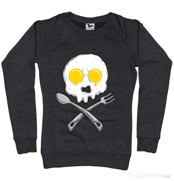 Bluza ADLER dama Eggskull Negru melanj
