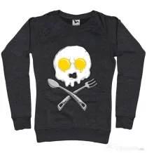 Bluza ADLER dama Eggskull Negru melanj