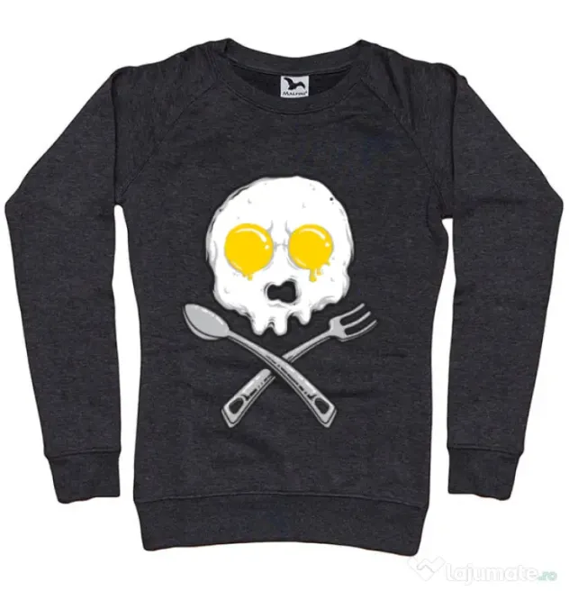 Bluza ADLER dama Eggskull Negru melanj