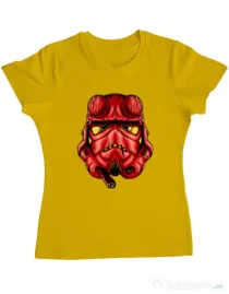 Tricou ADLER dama Helltrooperboy Galben