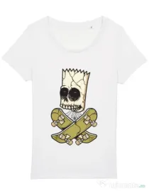 Tricou STANLEY STELLA dama Death of Skateboarder Alb