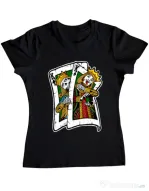 Tricou ADLER dama CARD Negru
